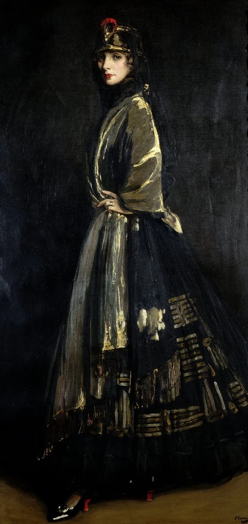 Ritratto di Hazel in nero e oro, 1916 - Laing Art Gallery, Newcastle, upon, Tyne